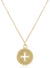 16" Necklace Gold w Sig Cross Disc