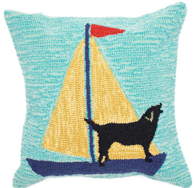 Sailing Dogs Pillow 18&quot;