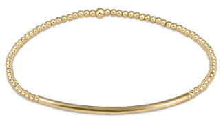 Classic Gold Bead Bracelet Bliss Bar Gold