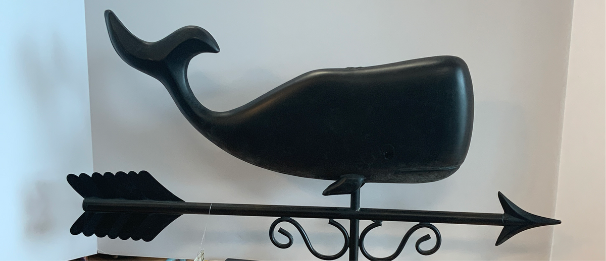 Whale &quot;Save the Whale&quot; Weathervane