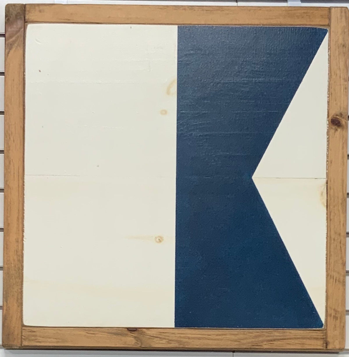 Vintage Framed Code Flag 24x24