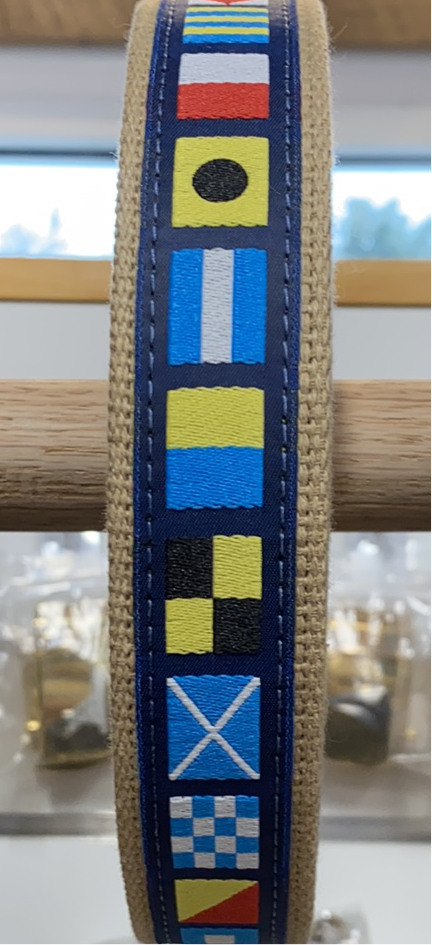 Belt Webbing with Embroidered Tape