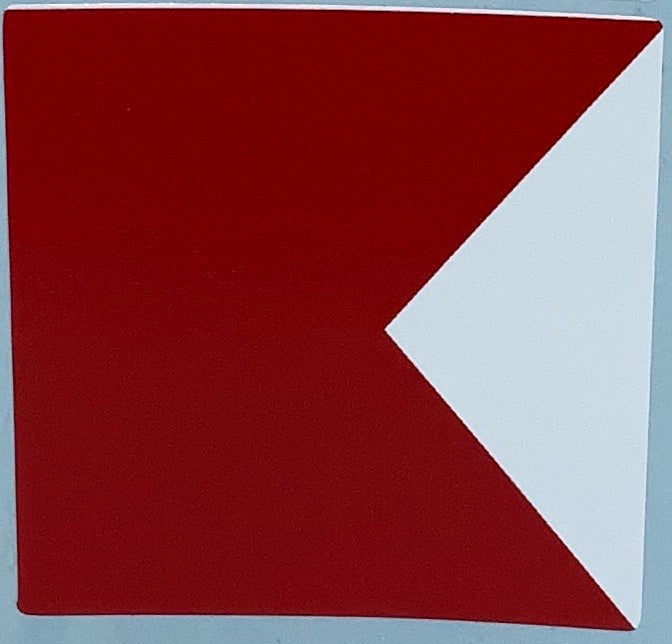 1&quot; Code Flag Decal