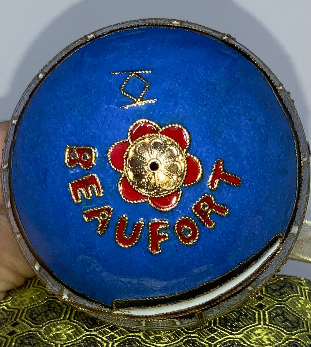Beaufort Code Flags Cloisonne Ornament