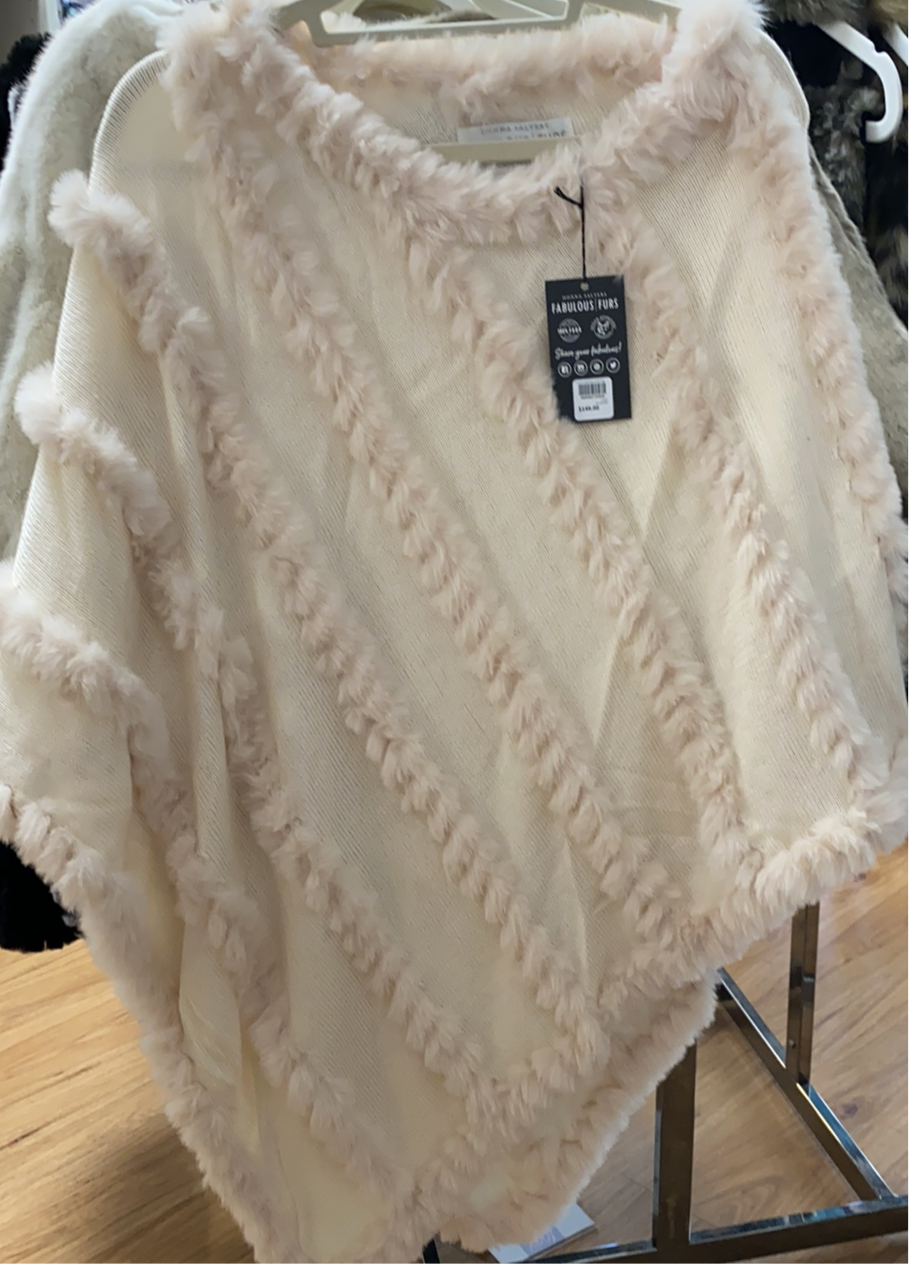 Fab Furs Knitted Fur Poncho
