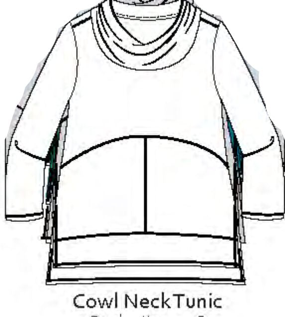 Cotton Slub Solid Cowl Tunic