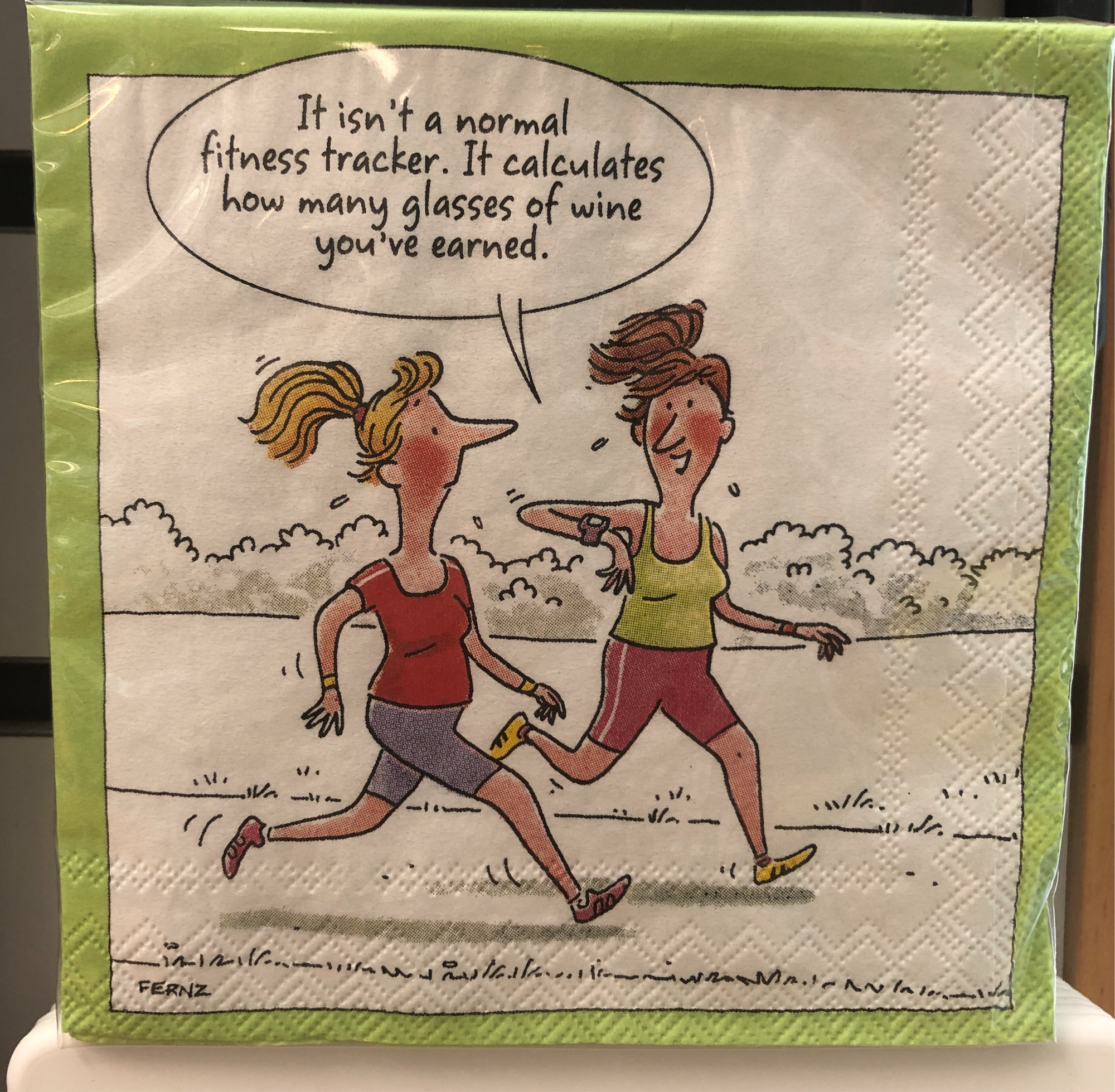 Glasses of Wine Tracker Napkin