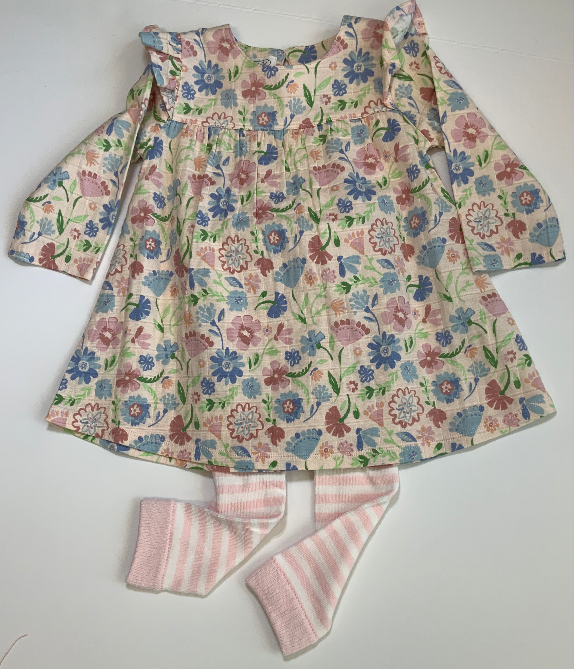 MPie Muslin Floral Dress & Pants