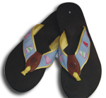Douglas Paquette Flip Flops - Sailboat design